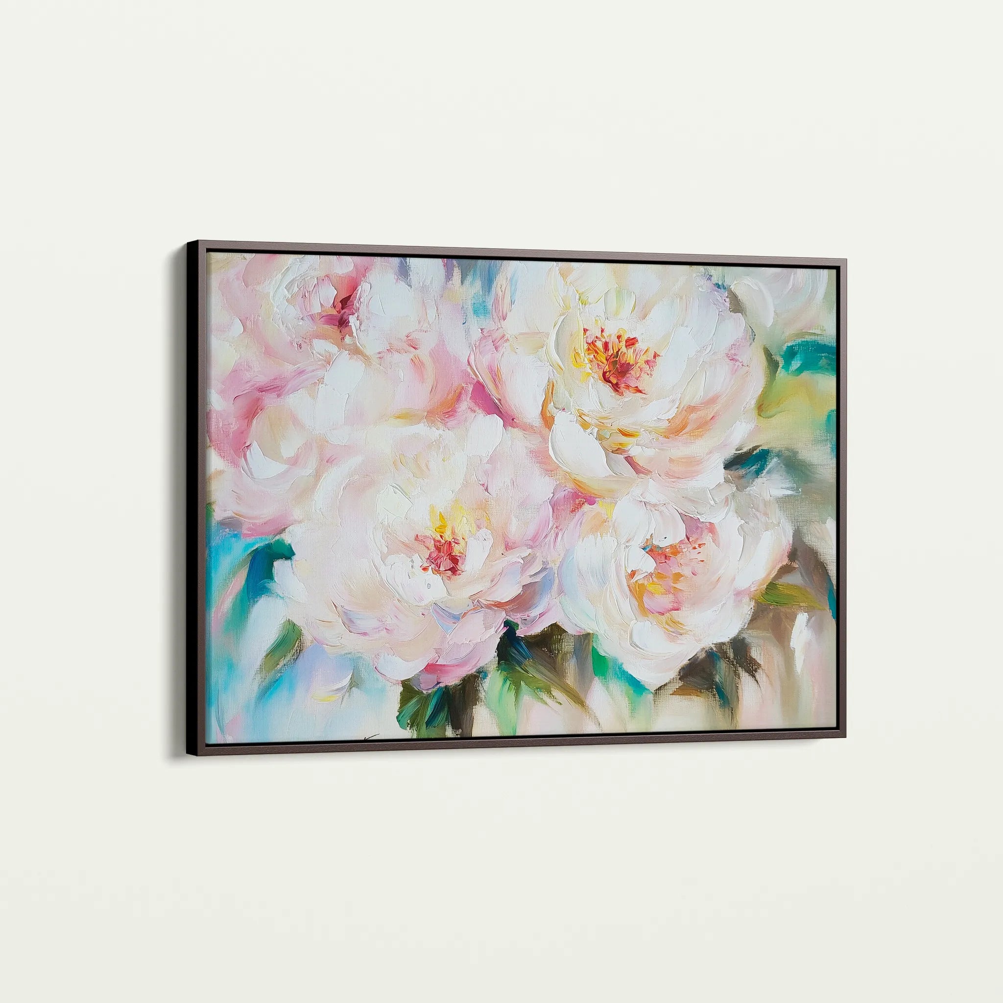 Floral 753 Canvas Art 60 x 40 cm / Black