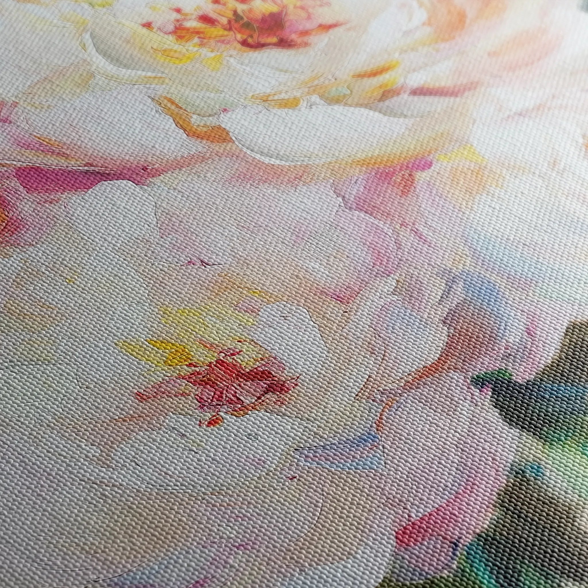 Floral 753 Canvas Art 60 x 40 cm / Black