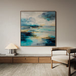 Abstract 754 Canvas Art 60 x 60 cm / Black