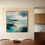 Abstract 754 Canvas Art 60 x 60 cm / Black