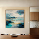 Abstract 754 Canvas Art 60 x 60 cm / Black