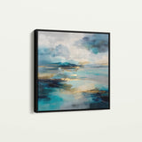 Abstract 754 Canvas Art 60 x 60 cm / Black