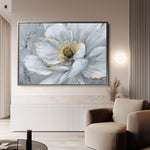 Floral 754 Canvas Art 60 x 40 cm / Black