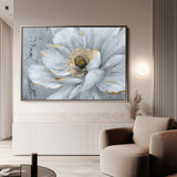 Floral 754 Canvas Art 60 x 40 cm / Black
