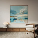 Abstract 755 Canvas Art 60 x 60 cm / Black