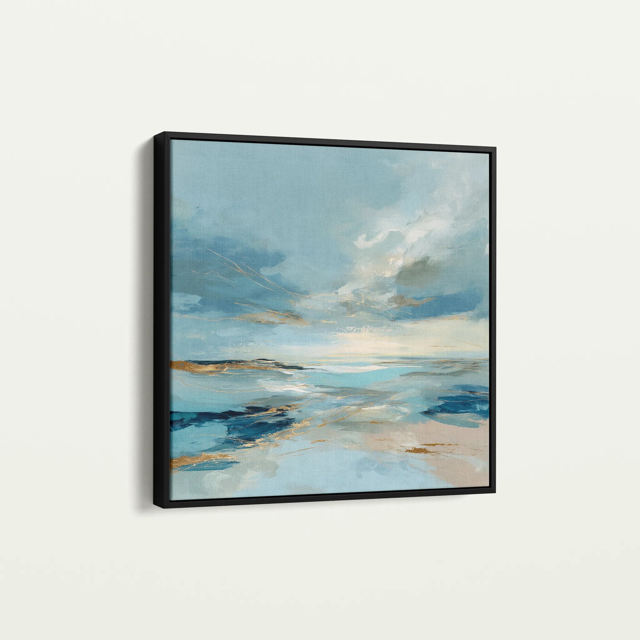 Abstract 755 Canvas Art 60 x 60 cm / Black