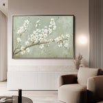 Floral 755 Canvas Art 60 x 40 cm / Black