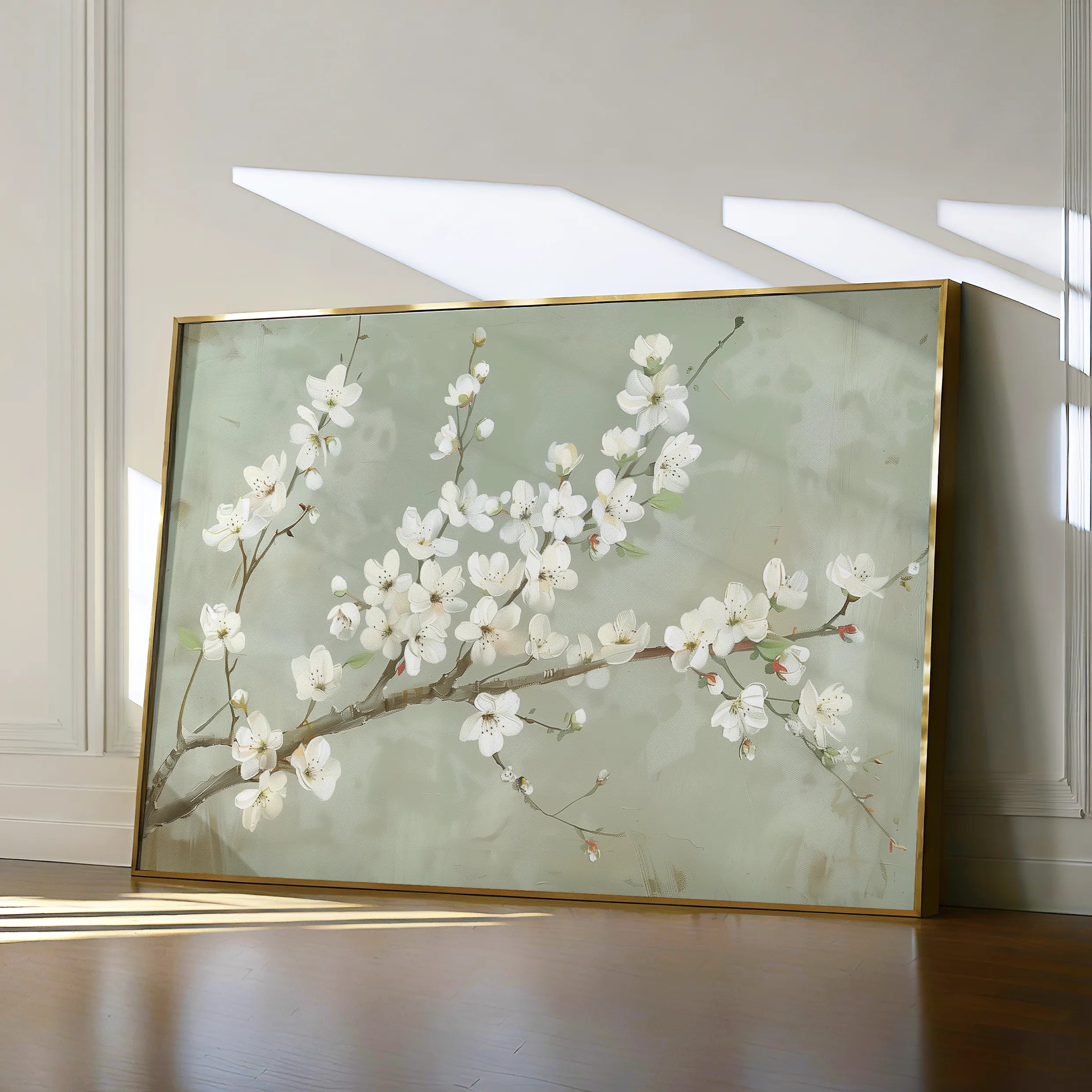 Floral 755 Canvas Art 60 x 40 cm / Black