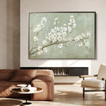Floral 755 Canvas Art 60 x 40 cm / Black