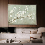 Floral 755 Canvas Art 60 x 40 cm / Black