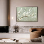 Floral 755 Canvas Art 60 x 40 cm / Black