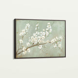 Floral 755 Canvas Art 60 x 40 cm / Black