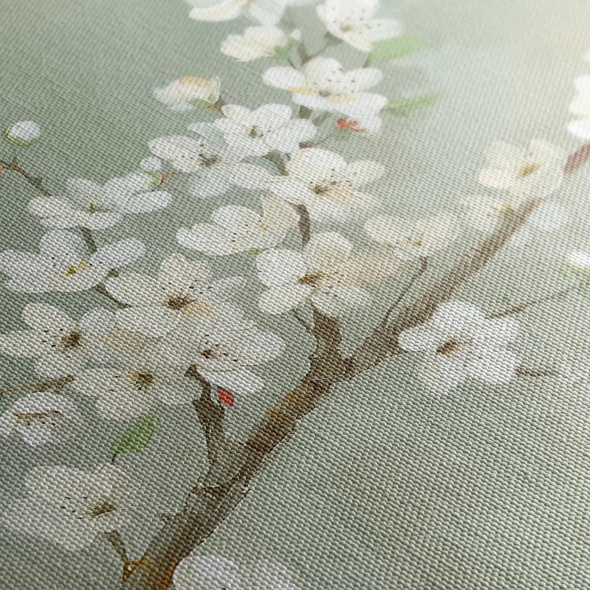 Floral 755 Canvas Art 60 x 40 cm / Black