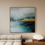 Abstract 756 Canvas Art 60 x 60 cm / Black