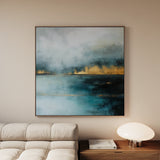 Abstract 756 Canvas Art 60 x 60 cm / Black