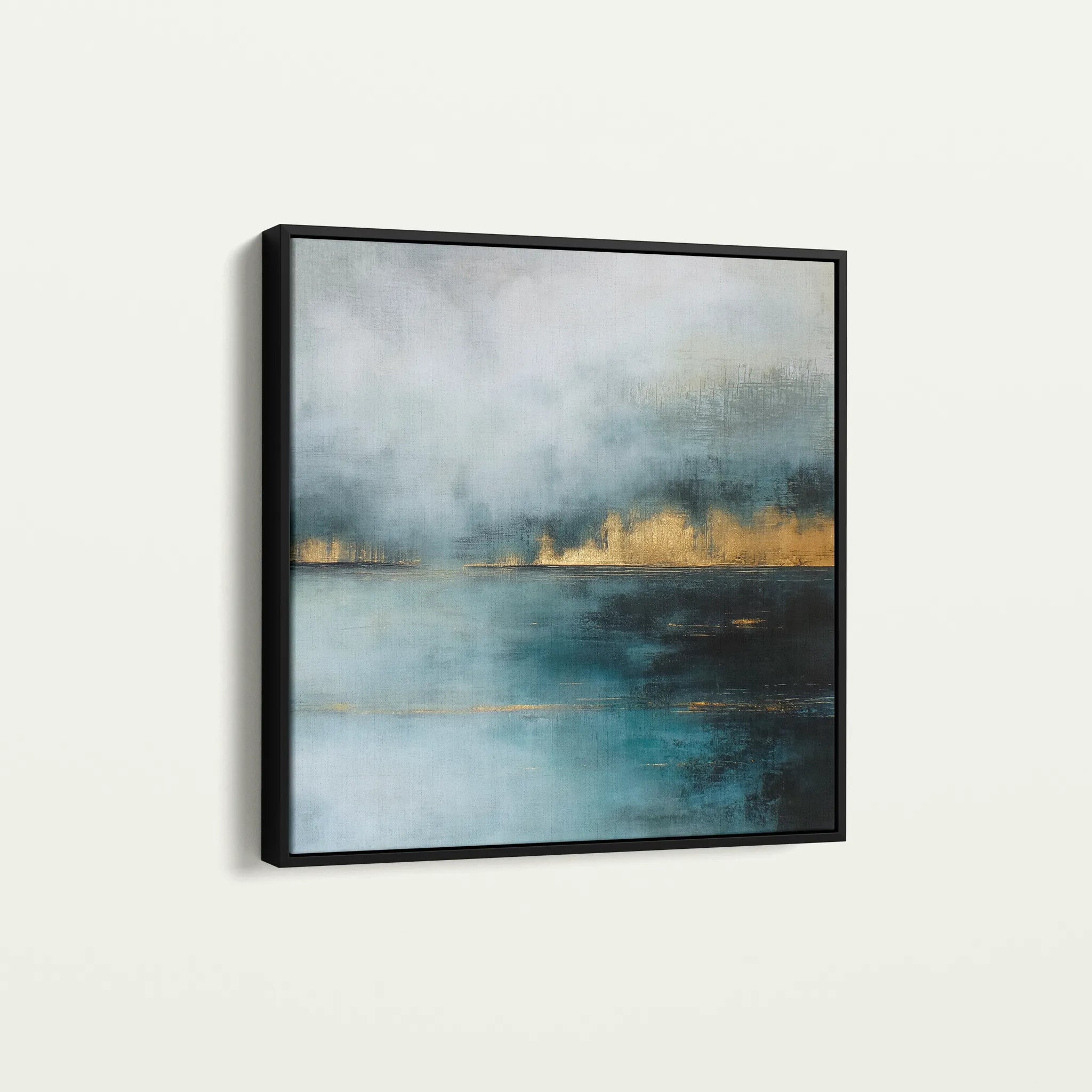 Abstract 756 Canvas Art 60 x 60 cm / Black