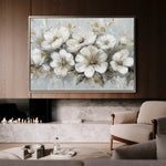 Floral 756 Canvas Art 60 x 40 cm / Black