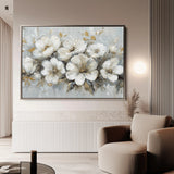 Floral 756 Canvas Art 60 x 40 cm / Black