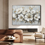 Floral 756 Canvas Art 60 x 40 cm / Black