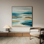 Abstract 757 Canvas Art 60 x 60 cm / Black
