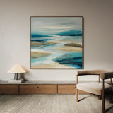 Abstract 757 Canvas Art 60 x 60 cm / Black