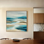 Abstract 757 Canvas Art 60 x 60 cm / Black