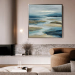 Abstract 757 Canvas Art 60 x 60 cm / Black