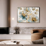 Floral 757 Canvas Art 60 x 40 cm / Black
