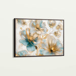 Floral 757 Canvas Art 60 x 40 cm / Black