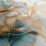 Floral 757 Canvas Art 60 x 40 cm / Black