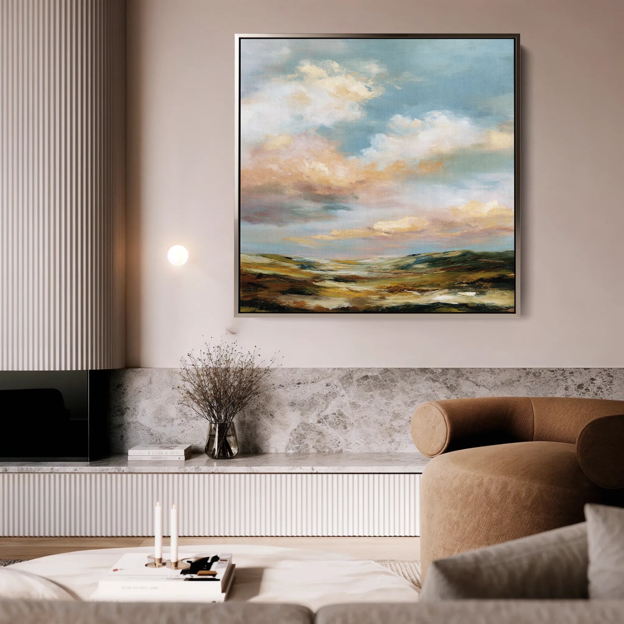 Abstract 758 Canvas Art 60 x 60 cm / Black