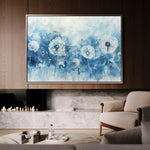 Floral 758 Canvas Art 60 x 40 cm / Black