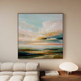 Abstract 759 Canvas Art 60 x 60 cm / Black