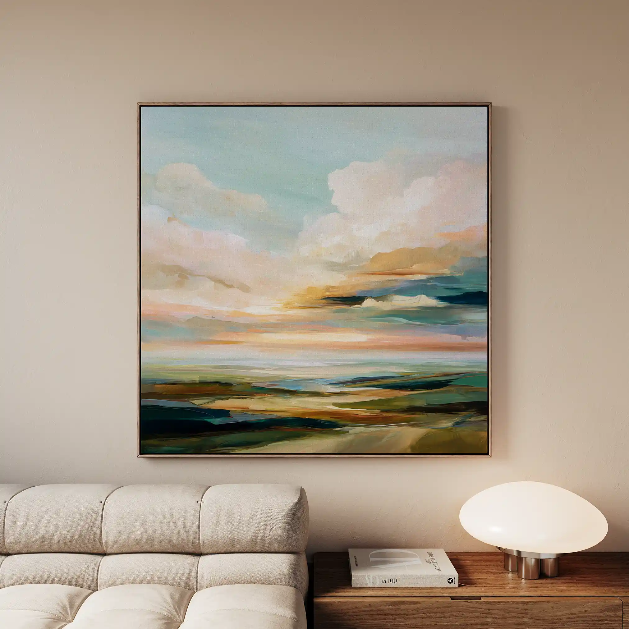Abstract 759 Canvas Art 60 x 60 cm / Black