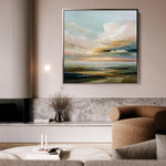 Abstract 759 Canvas Art 60 x 60 cm / Black