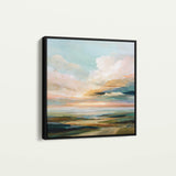 Abstract 759 Canvas Art 60 x 60 cm / Black