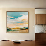 Abstract 760 Canvas Art 60 x 60 cm / Black