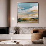 Abstract 760 Canvas Art 60 x 60 cm / Black