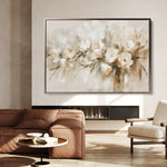 Floral 760 Canvas Art 60 x 40 cm / Black