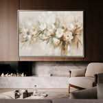 Floral 760 Canvas Art 60 x 40 cm / Black