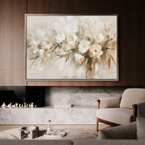 Floral 760 Canvas Art 60 x 40 cm / Black