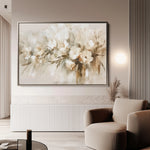 Floral 760 Canvas Art 60 x 40 cm / Black