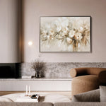 Floral 760 Canvas Art 60 x 40 cm / Black