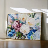 Floral 761 Canvas Art 60 x 40 cm / Black