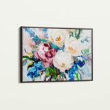 Floral 761 Canvas Art 60 x 40 cm / Black