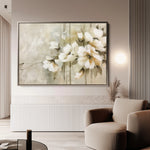 Floral 762 Canvas Art 60 x 40 cm / Black