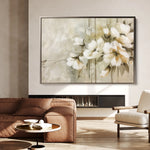 Floral 762 Canvas Art 60 x 40 cm / Black