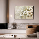 Floral 762 Canvas Art 60 x 40 cm / Black