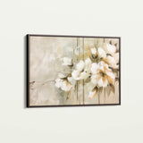 Floral 762 Canvas Art 60 x 40 cm / Black