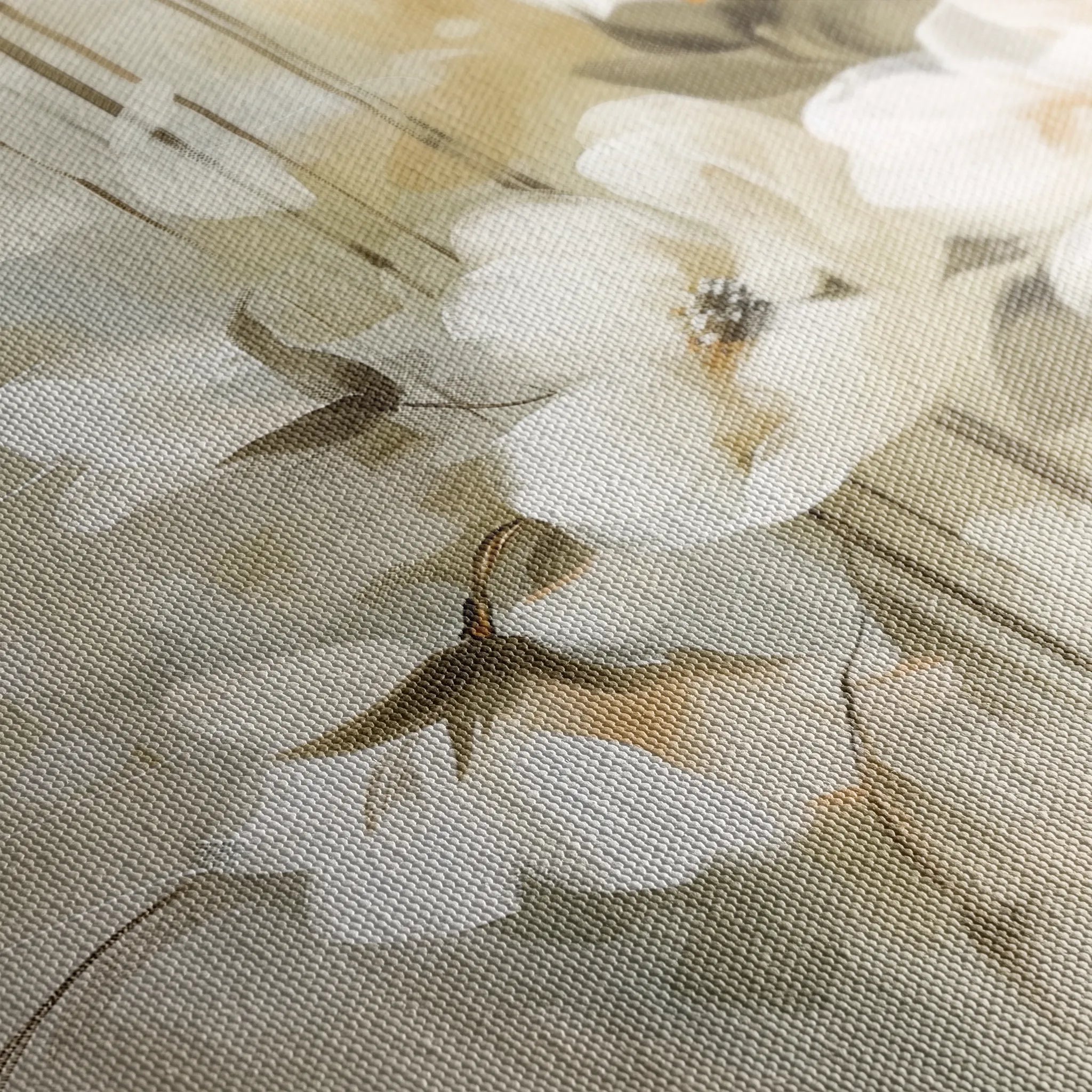 Floral 762 Canvas Art 60 x 40 cm / Black